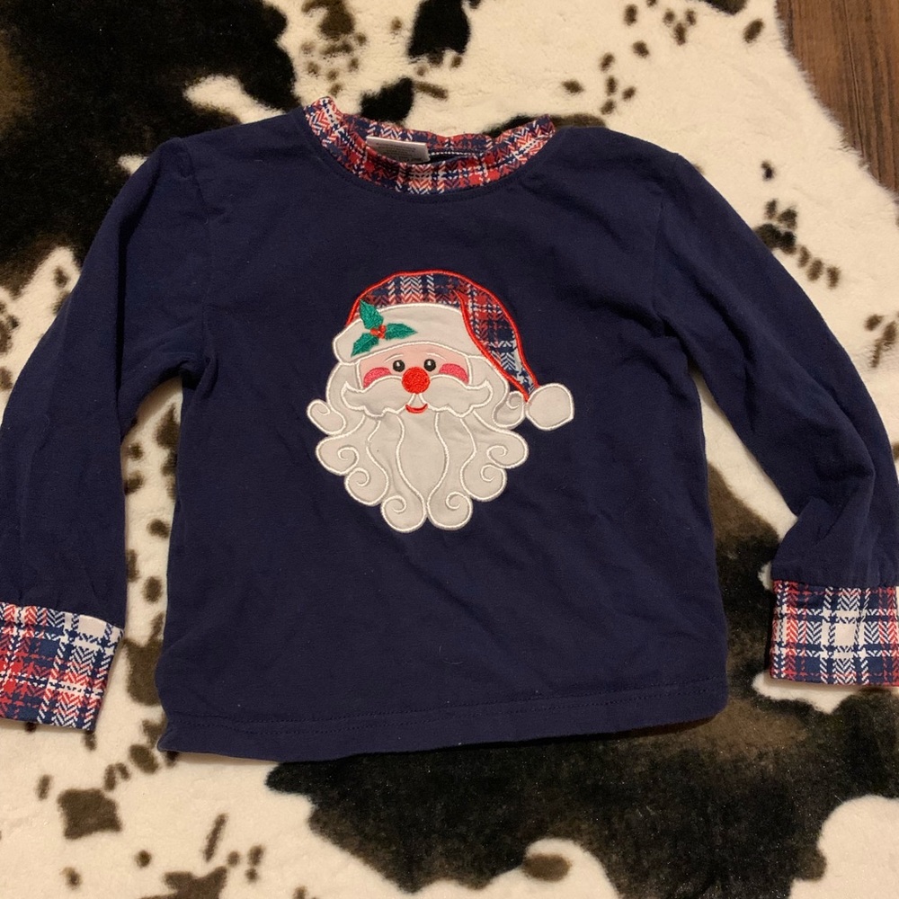 Rips Threads size 3-6m (xxs) Santa Top